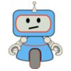 robot little blue