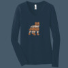 Ladies V Neck - Foil Image