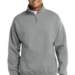 1/4 Zip Cadet Collar Sweatshirt